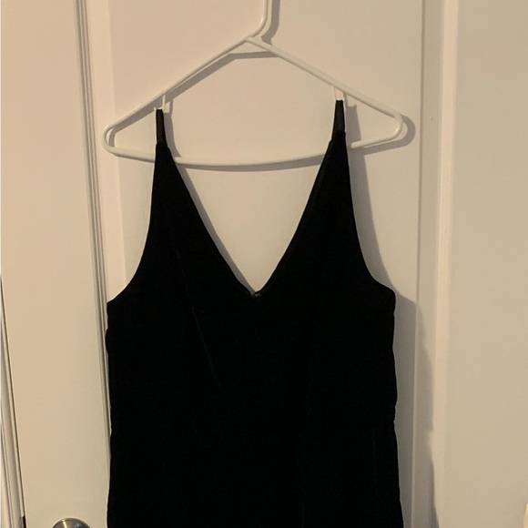 Black velvet jumpsuit - Picture 1 of 2
